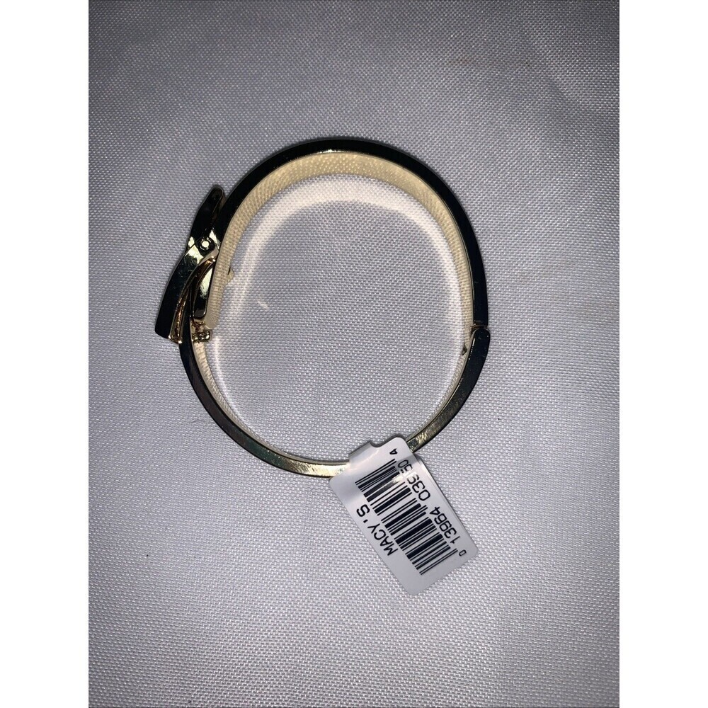 Macy’s Belt buckle design Gold coloured bracelet Fashion Jewelry - Picture 2 of 12